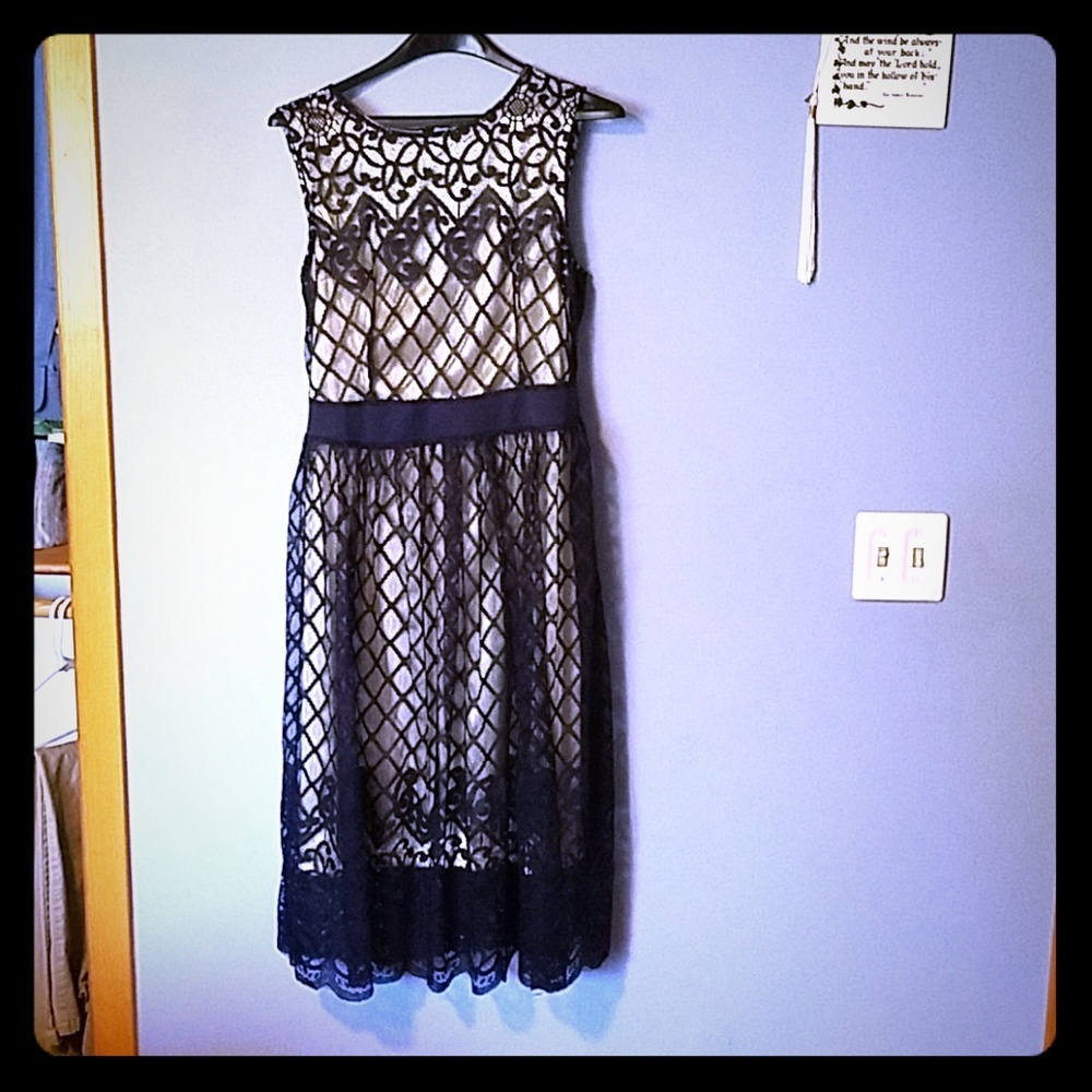 New/never worn Noctflos Large lace satin dress